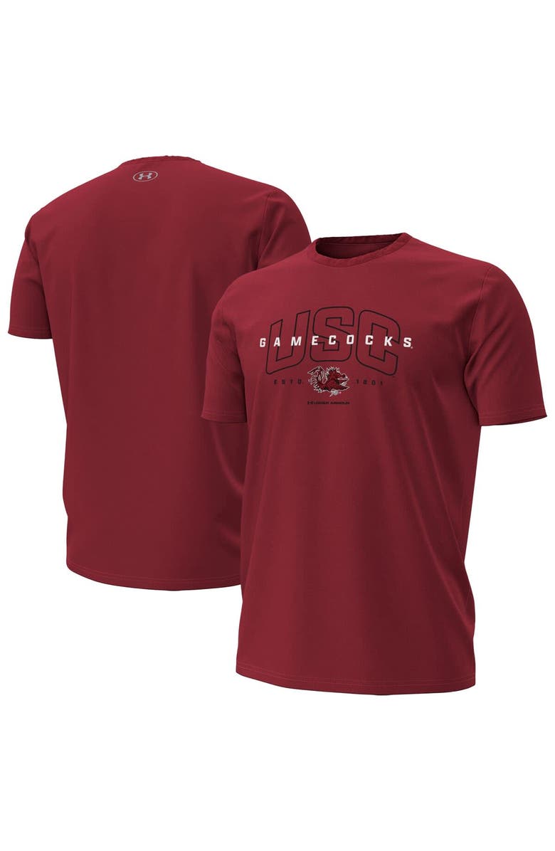 Under Armour Men's Under Armour Garnet South Carolina Gamecocks Overlay Performance T-Shirt, Main, color, Garnet