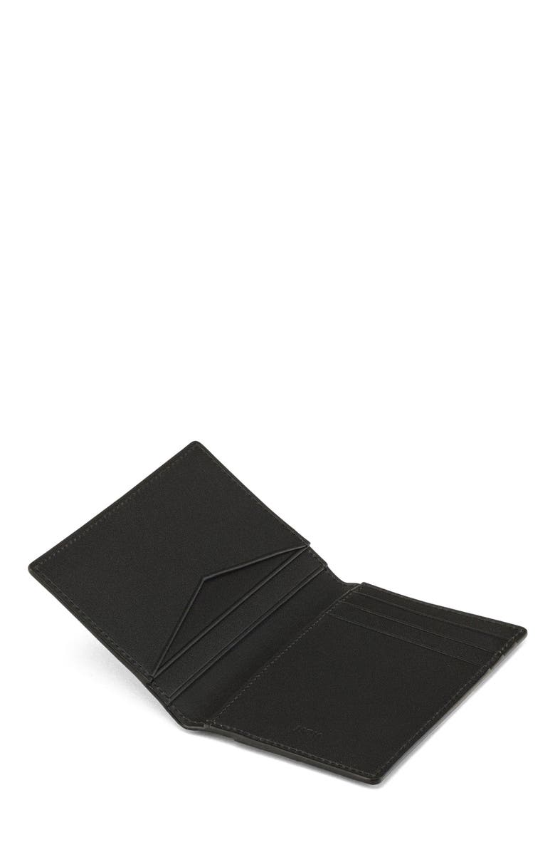 MCM Aren Bifold Card Wallet in Maxi Monogram Leather, Alternate, color, Black