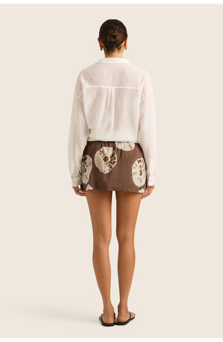 HOPE AND MAY Palma Mini Cotton Print Skirt, Alternate, color, 