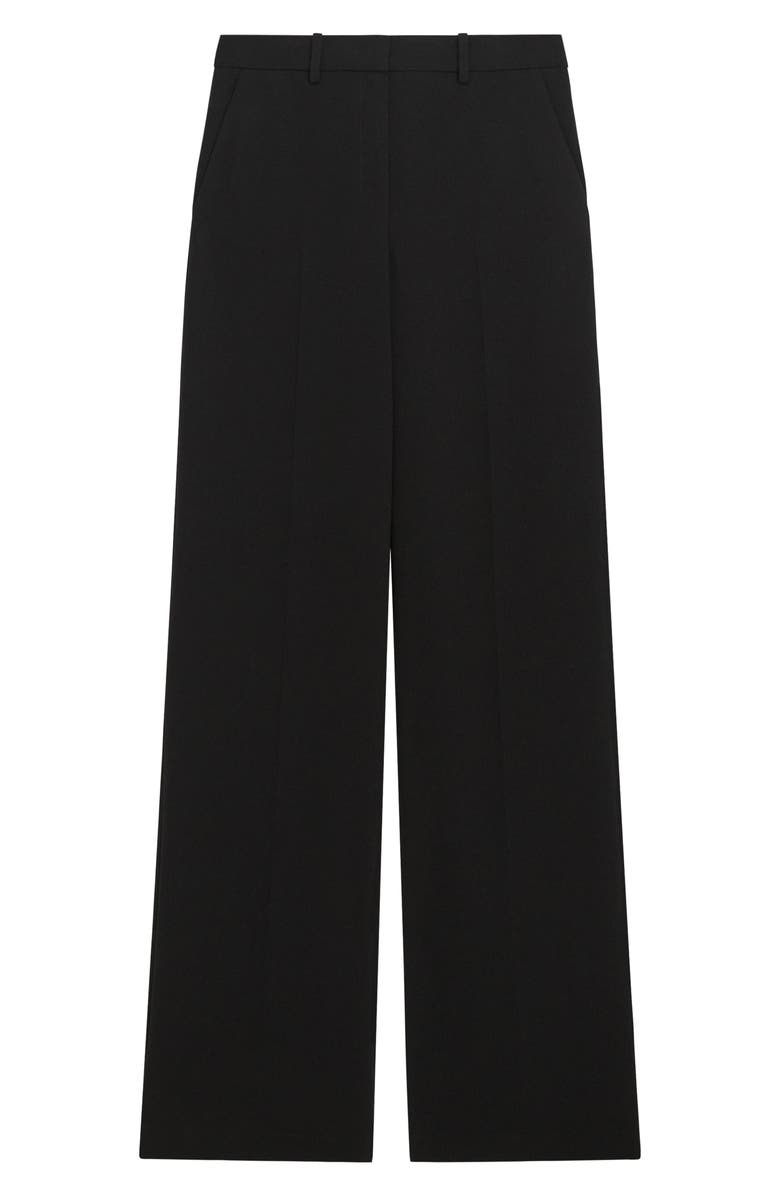 Theory Relax Wide Leg Pants, Alternate, color, Black
