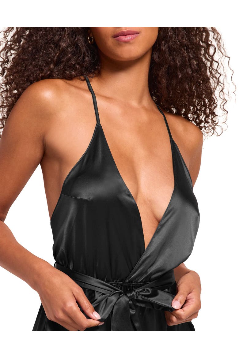 Gillie Romper Lingerie, Alternate, color, Black