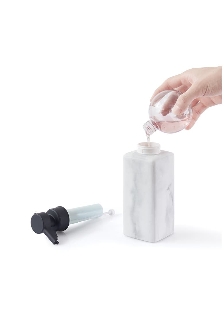 TOUCHLESS MARBLE SENSOR PUMP W, Alternate, color, WHITE
