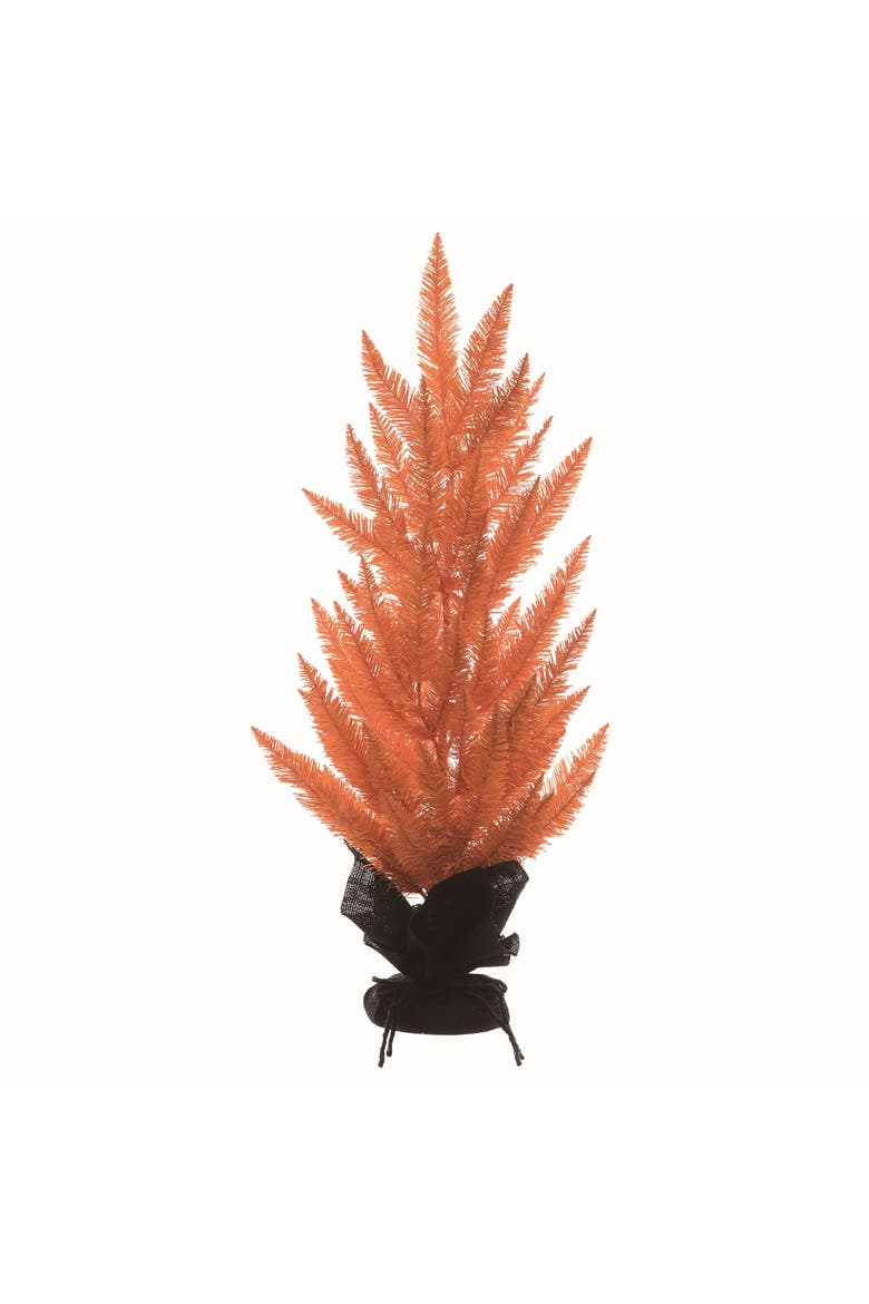 Artificial Orange Halloween Vibrant Tree with Stand, Main, color, Orange