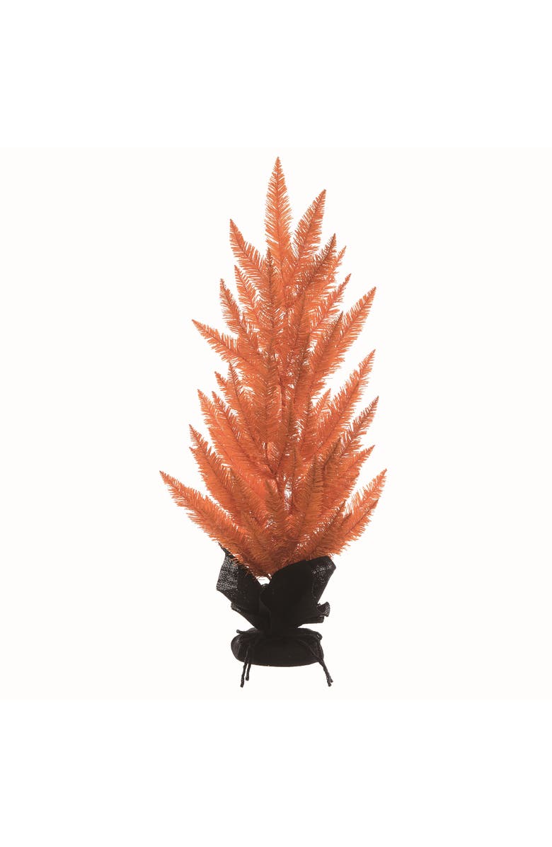 Transpac Artificial Orange Halloween Vibrant Tree with Stand, Main, color, Orange