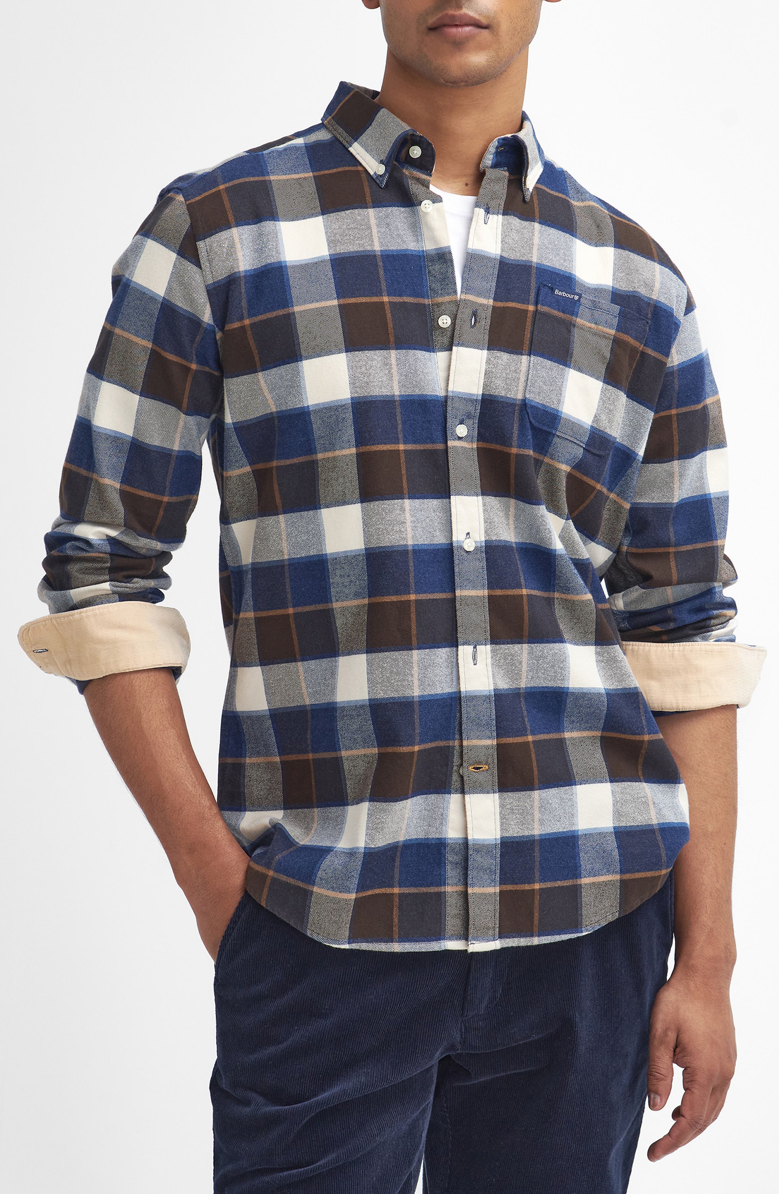 Valley Tailored Fit Check Button-Up Shirt