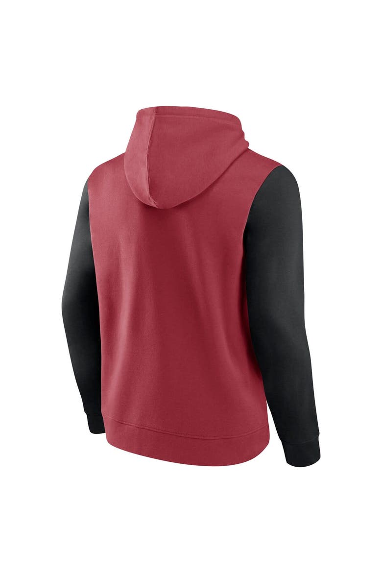 Men's Fanatics Cardinal/Black Arizona Cardinals Outline Pullover Hoodie, Alternate, color, Cardinal
