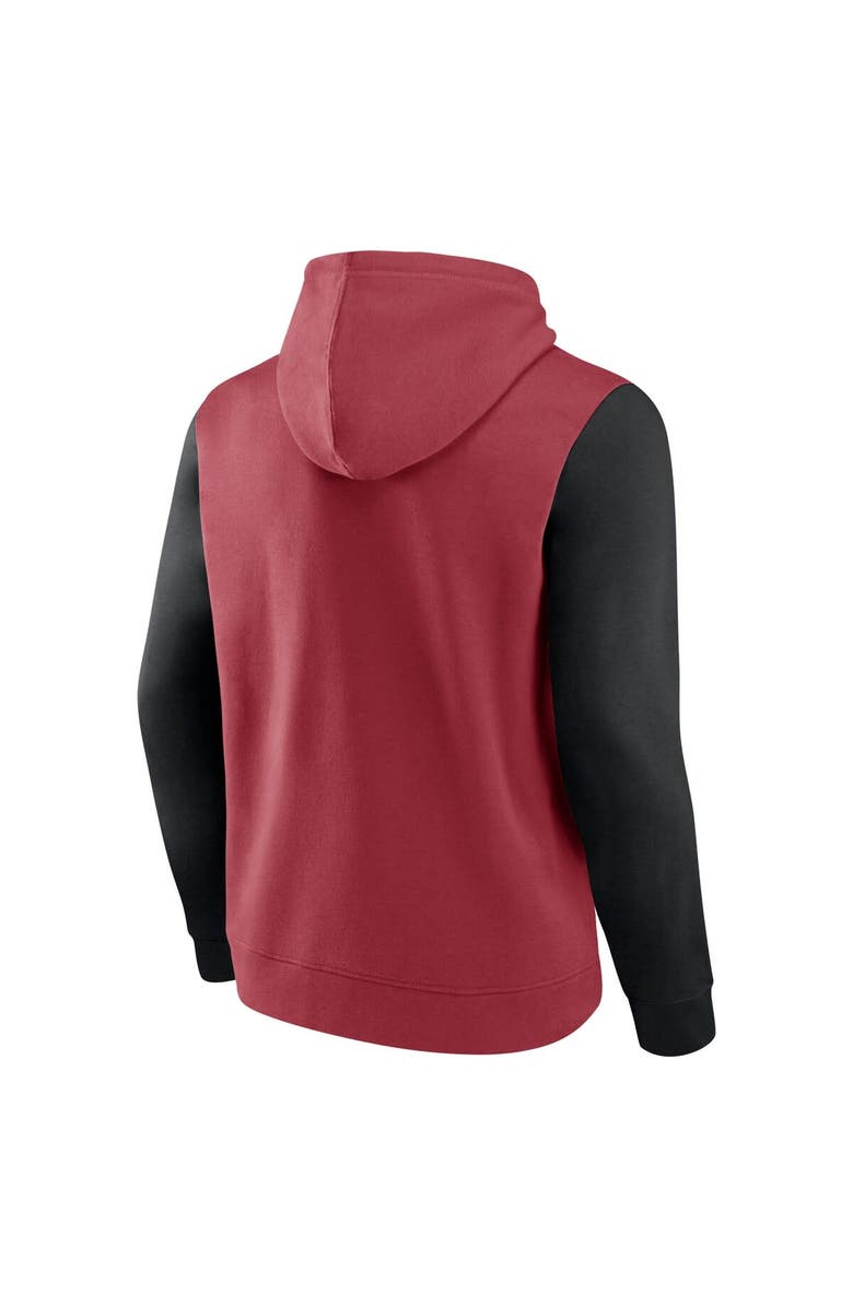 FANATICS Men's Fanatics Cardinal/Black Arizona Cardinals Outline Pullover Hoodie, Alternate, color, Cardinal