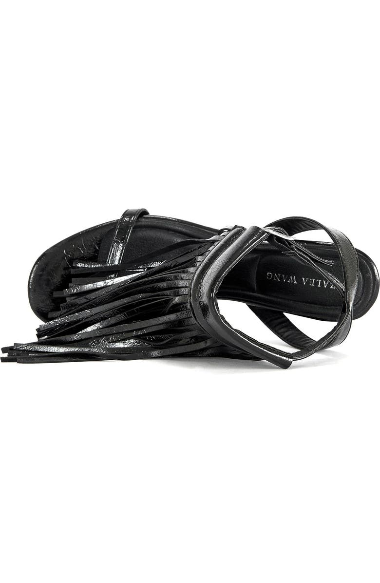 AZALEA WANG Antique Stiletto Sandal, Alternate, color, Black