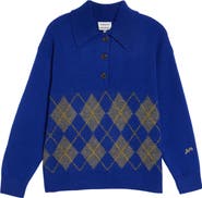 Damson Madder Saskia Wool Rugby Sweater