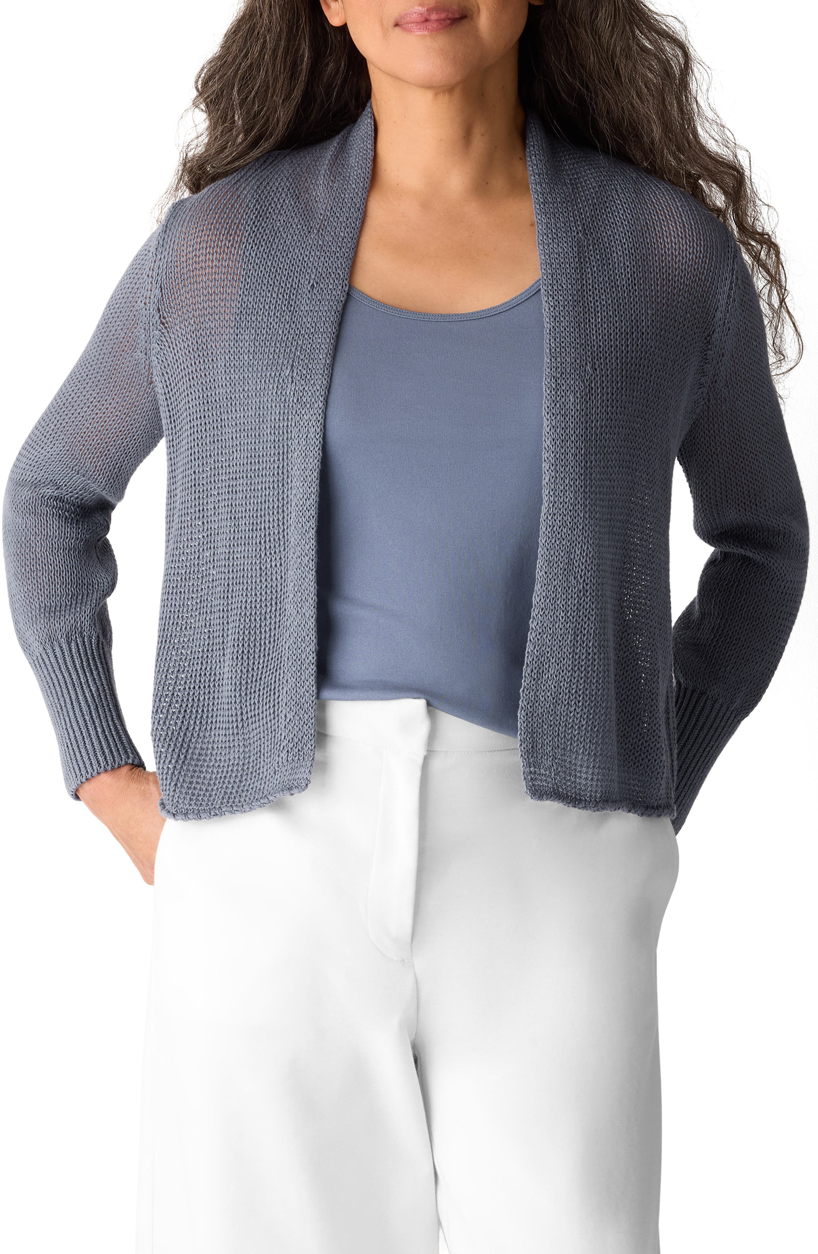 Open Front Organic Cotton Cardigan - image 3