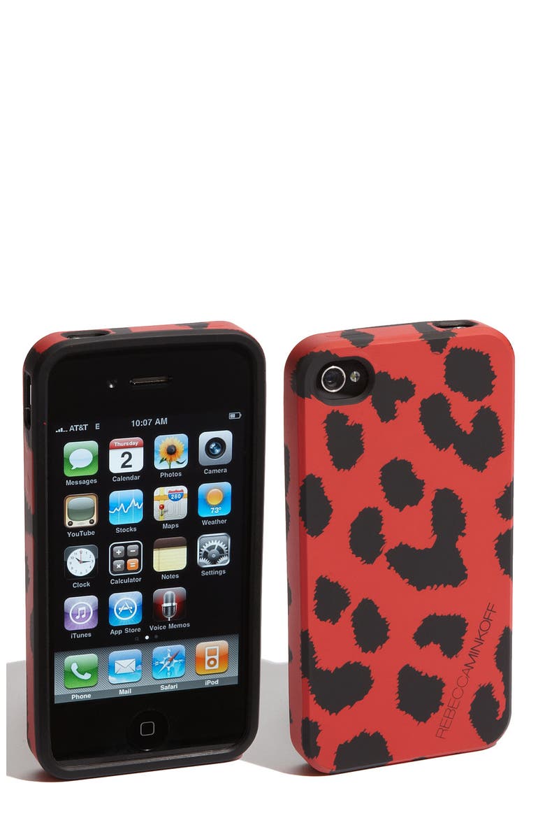 'Cheetah' iPhone 4 & 4S Case, Main, color, RED