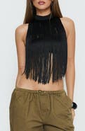 Princess Polly Zephyrine Fringe Halter Neck Bralette