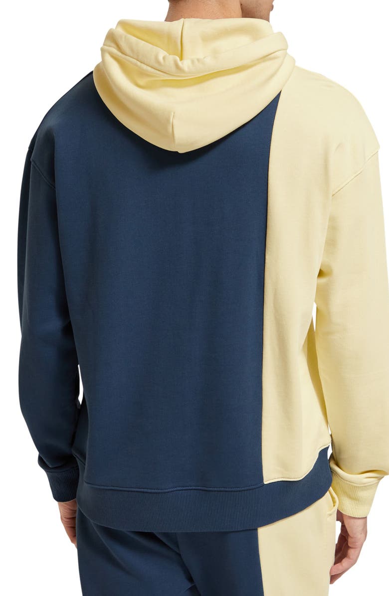 Scotch & Soda Gender Inclusive Colorblock Organic Cotton Hoodie, Alternate, color, 