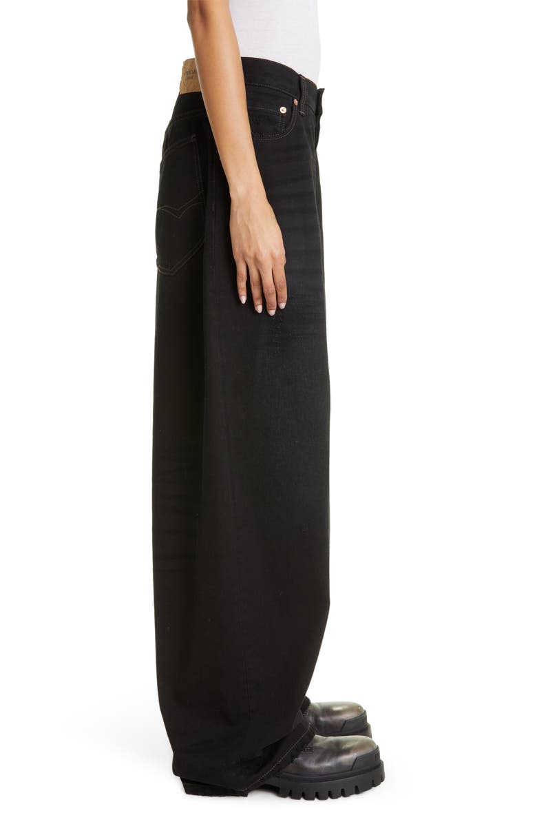 Balenciaga Baggy Nonstretch Jeans, Alternate, color,