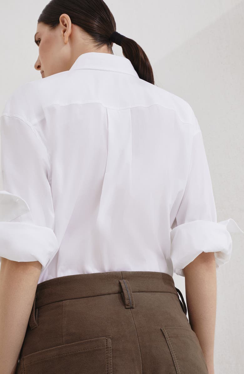 Brunello Cucinelli Barrel trousers, Alternate, color, Brown