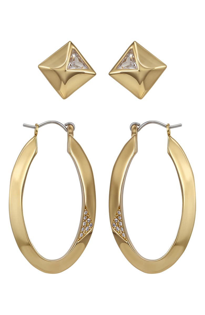 Vince Camuto Set of 2 Assorted Earrings, Main, color, Gold