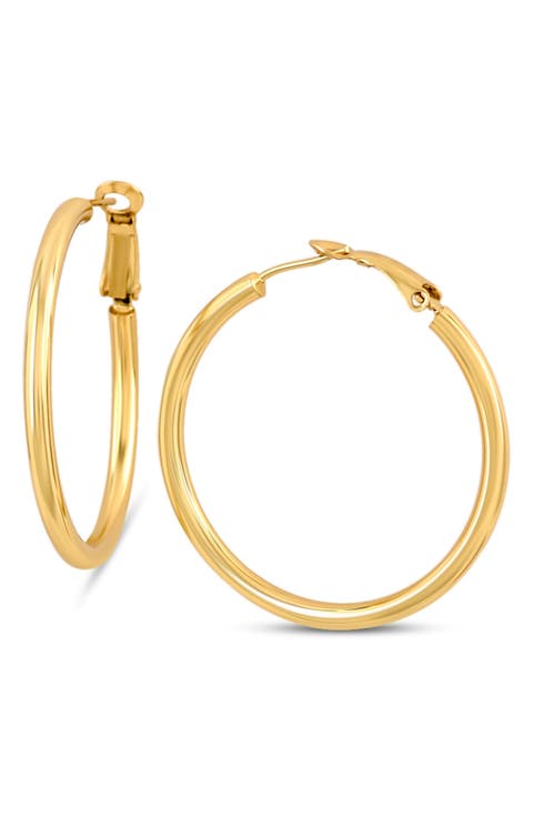 Slim Hoop Earrings