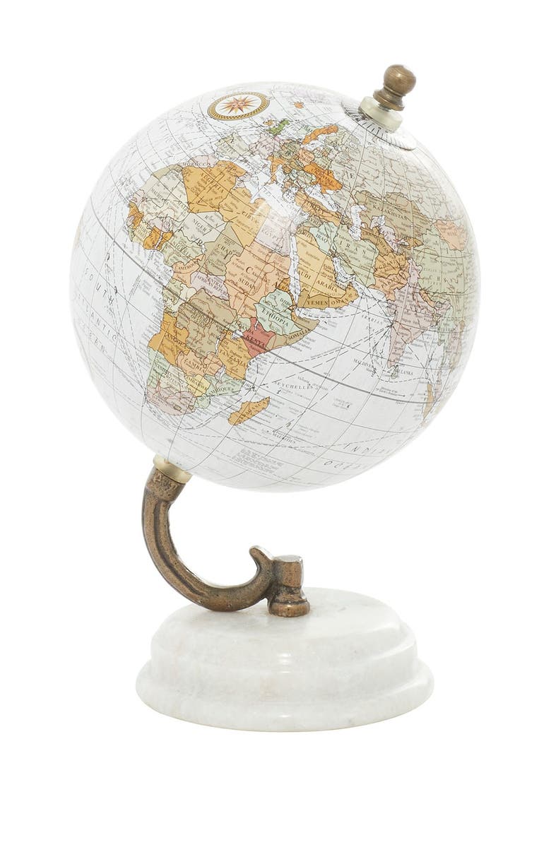 SONOMA SAGE HOME White Marble Globe, Main, color,