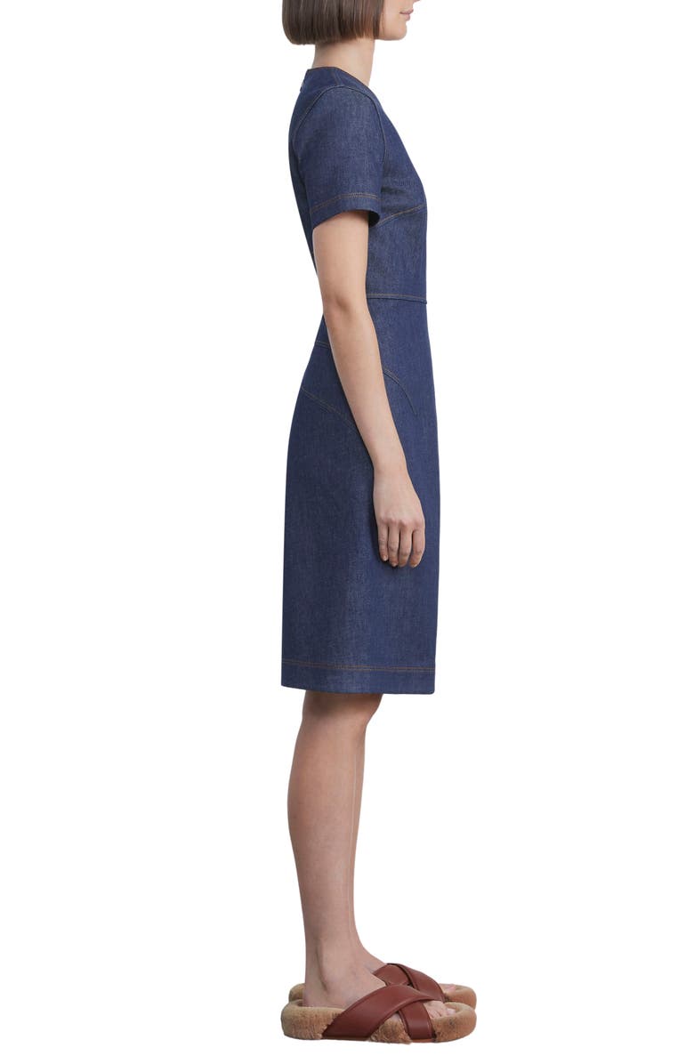 Lafayette 148 New York Stretch Denim Dress, Alternate, color, 