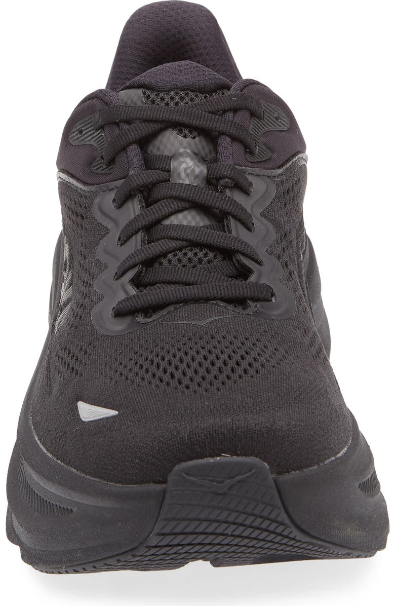 HOKA Bondi 9 Running Shoe, Alternate, color, Black / Black