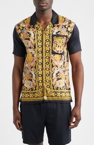 Boardies Baroque Print Camp Shirt