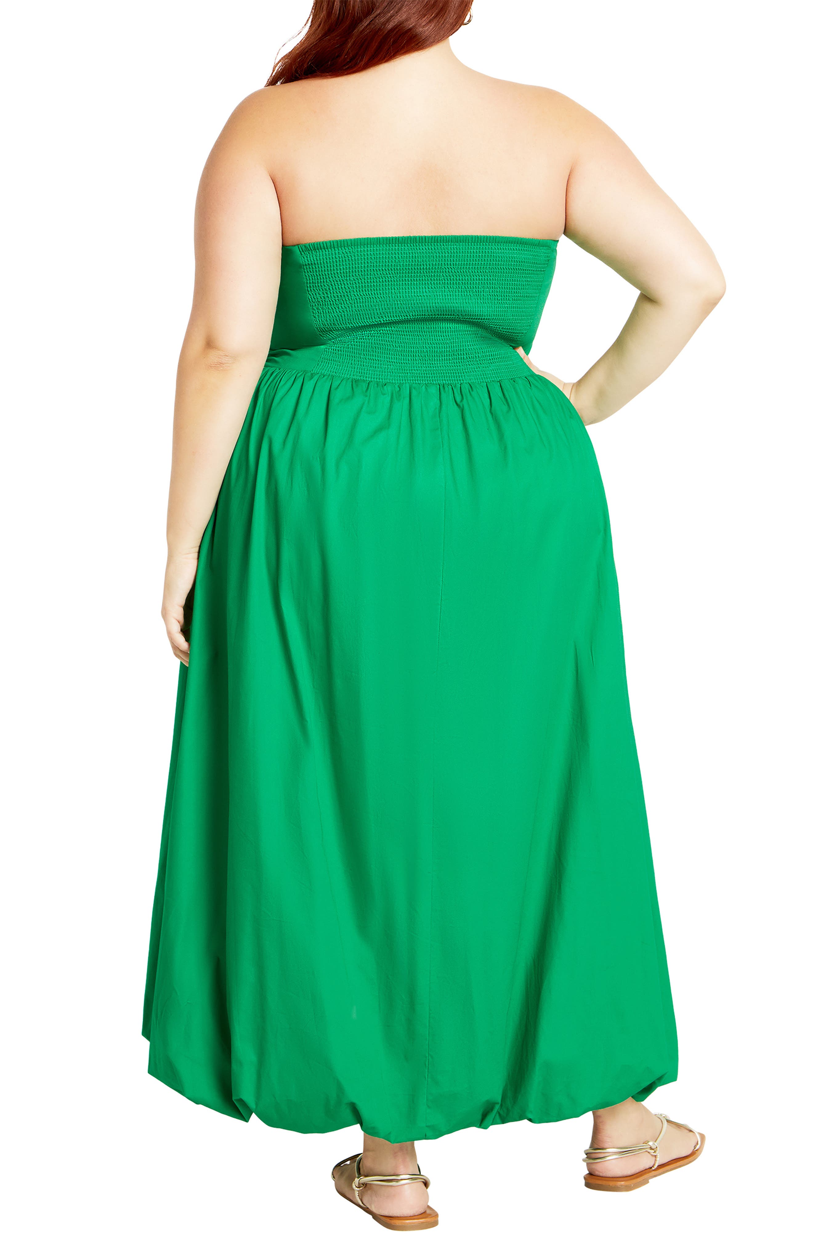 Alina Strapless Bubble Hem Maxi Dress - image 2