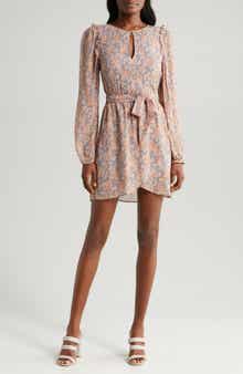 PAIGE Verona Paisley Long Sleeve Silk Minidress