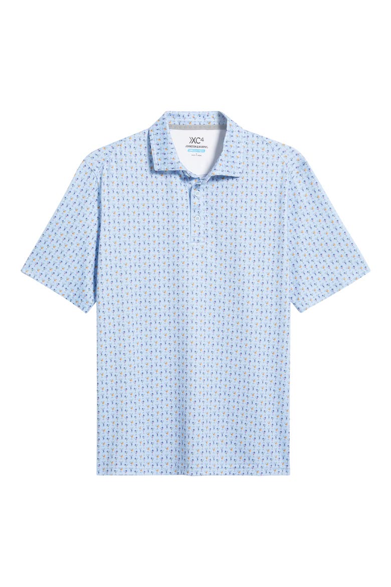 XC4® + Cool Degree™ Mini Martini Print Performance Golf Polo, Alternate, color, BLUE MULTI