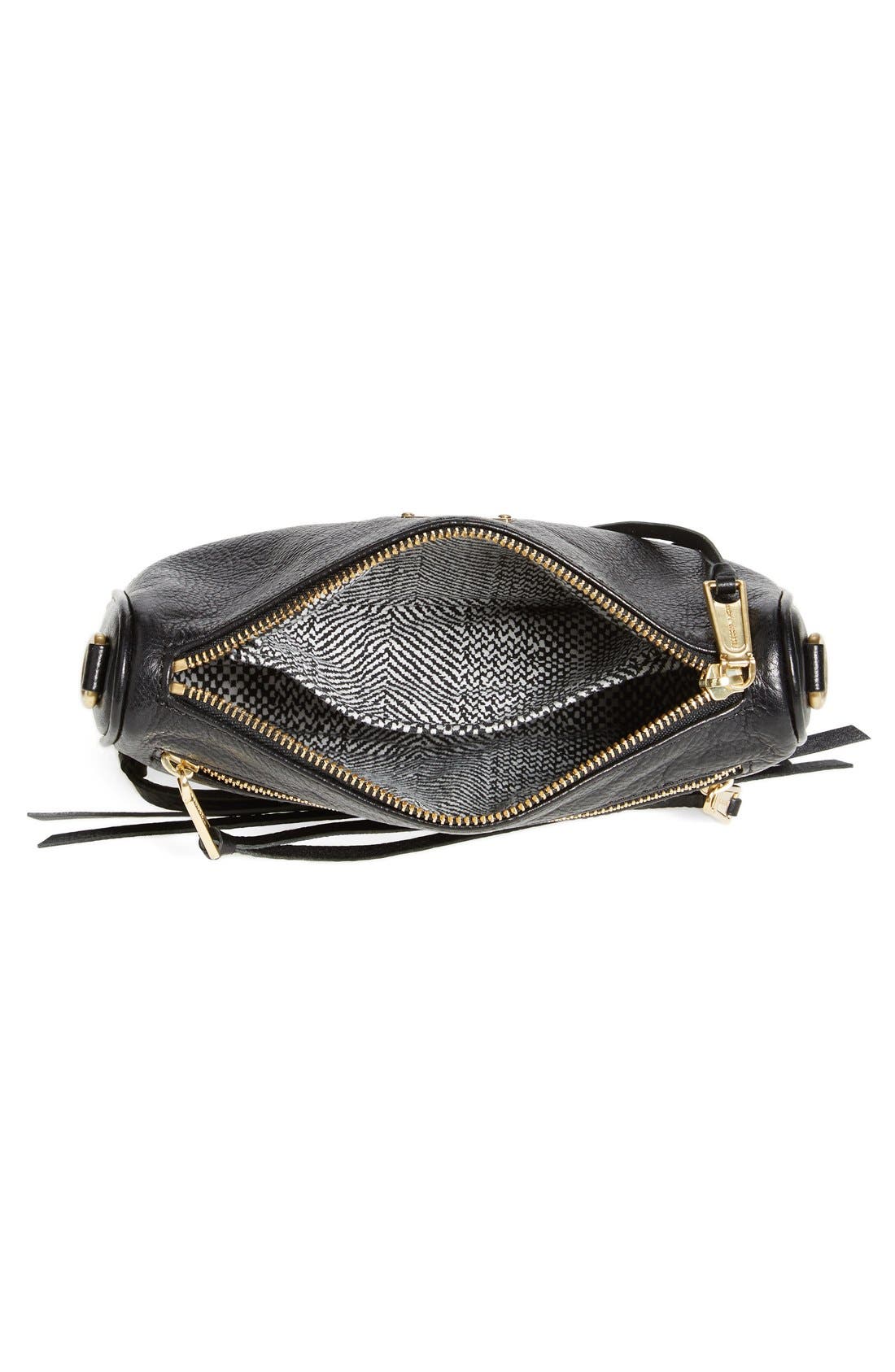 'Mini 5 Zip' Convertible Crossbody Bag, Alternate, color, BLACK