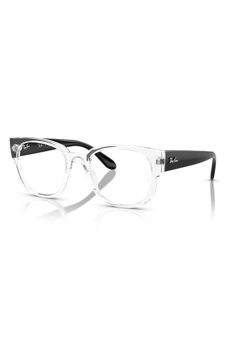 Ray-Ban 50mm Square Optical Glasses, Alternate, color, 