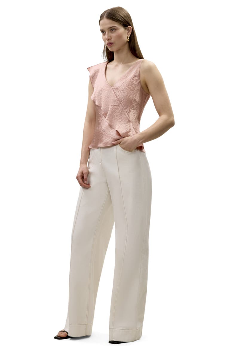 Hollis Satin Tank, Alternate, color, Rouge