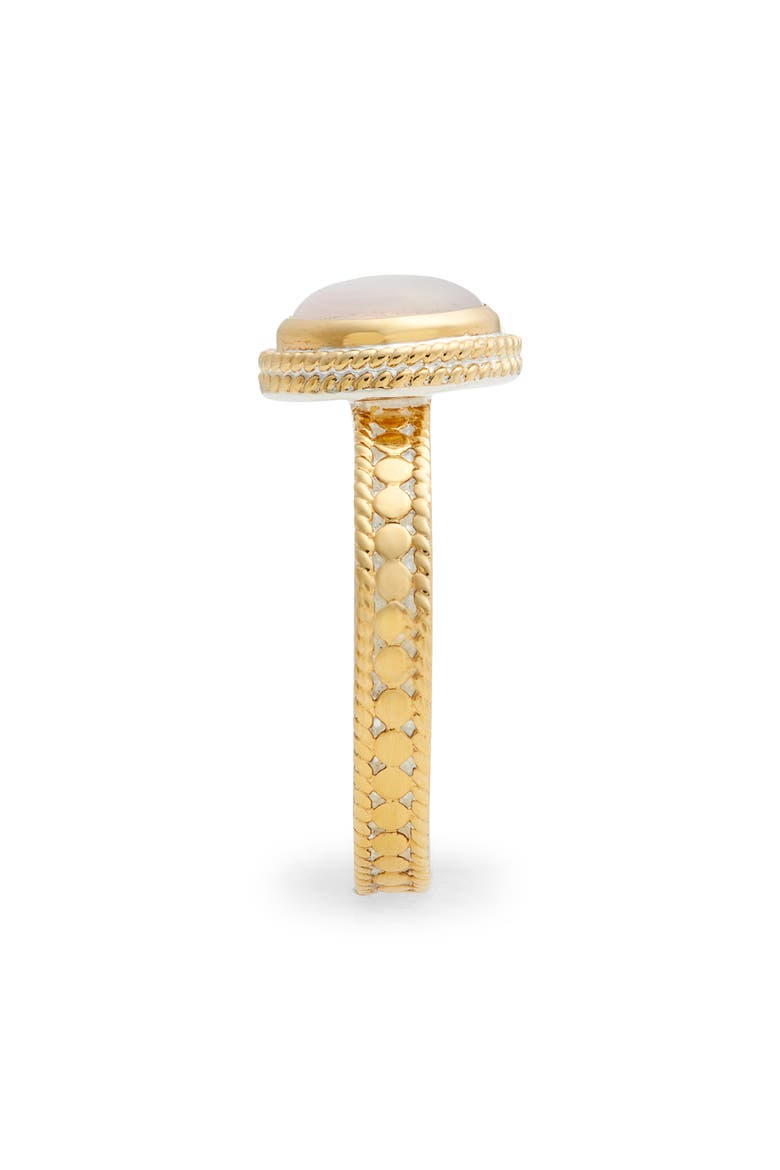 Rose Quartz Ring, Alternate, color, GOLD/ ROSE QUARTZ/ PEARL
