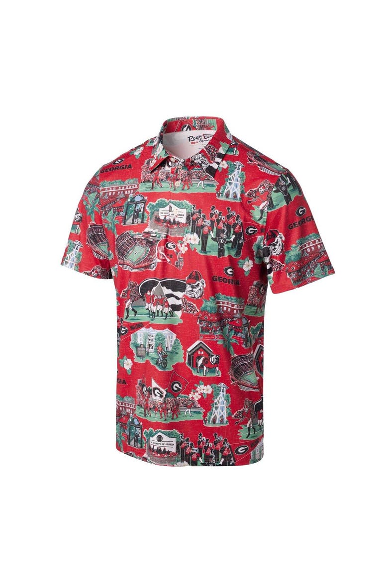Men's Reyn Spooner Red Georgia Bulldogs Scenic Polo, Alternate, color, Red