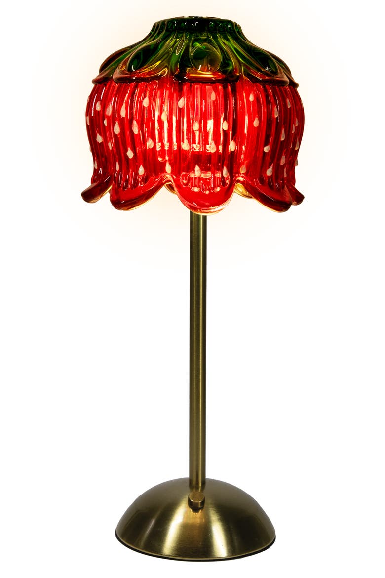Strawberry Shortcake Touch Lamp, Main, color, RED GOLD