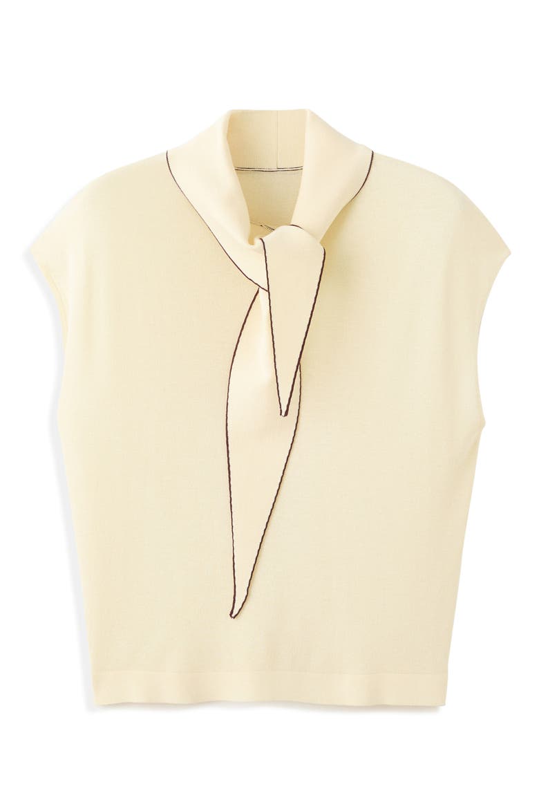 Bert Tie Neck Top, Alternate, color, PASTEL YELLOW