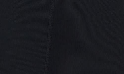 Yogalicious Illusion Rib Lotus Romper In Black