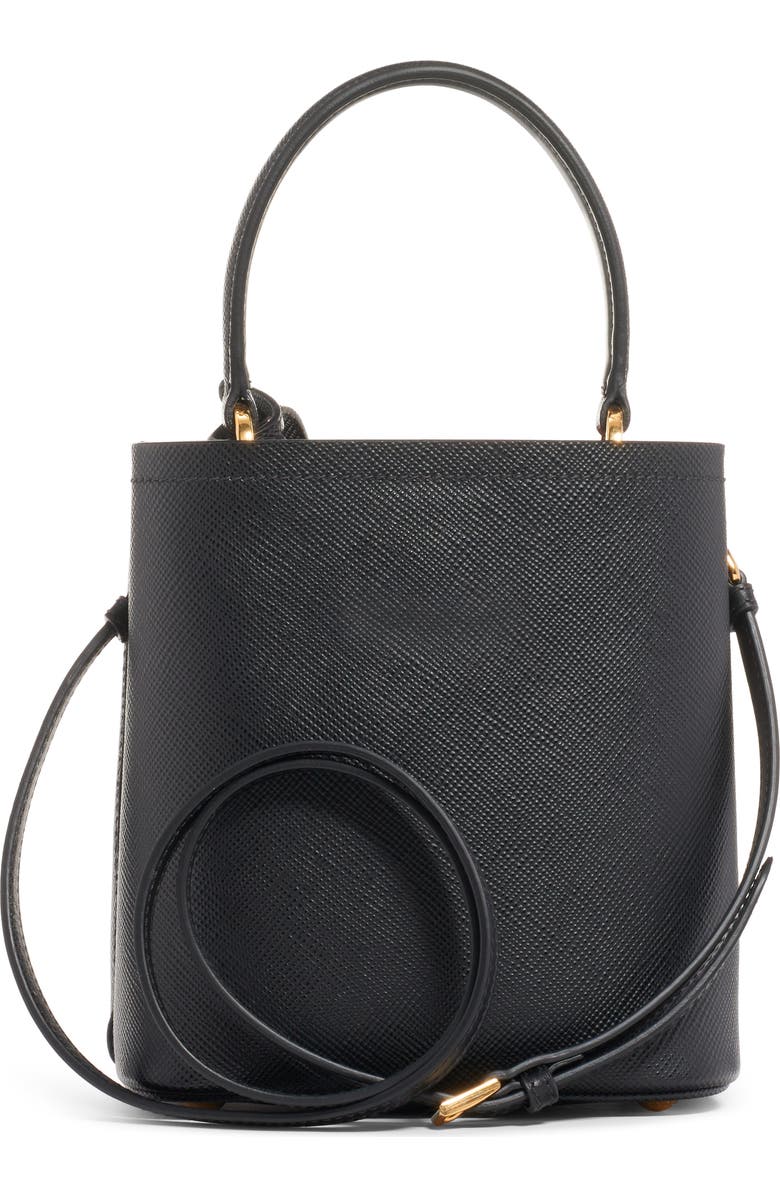 Prada Small Saffiano Leather Bucket Bag, Alternate, color,