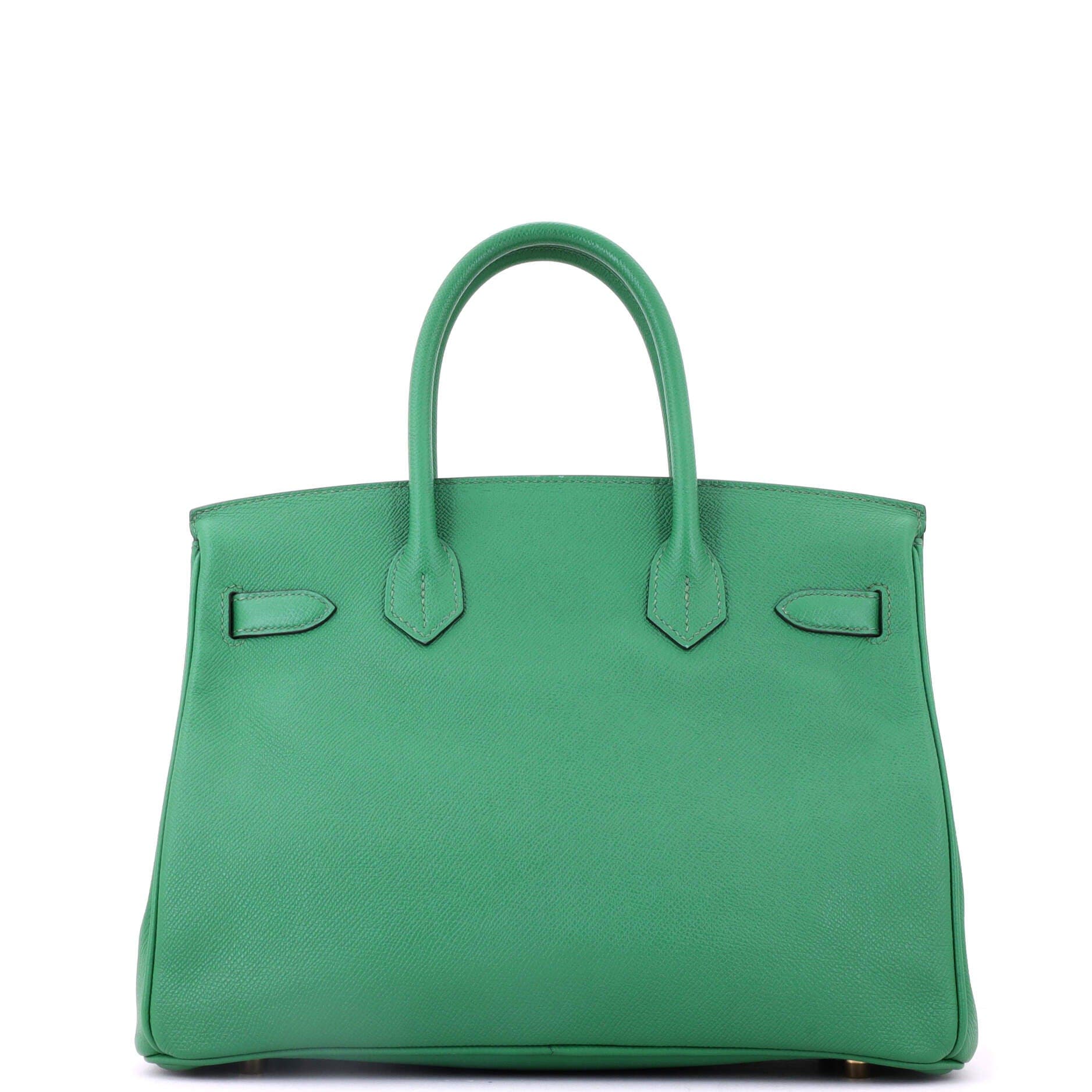 Birkin Handbag Green Epsom with Gold Hardware 30, Alternate, color, Green
