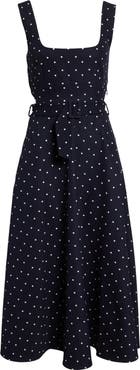 Reiss Orielle Polka Dot Midi Dress