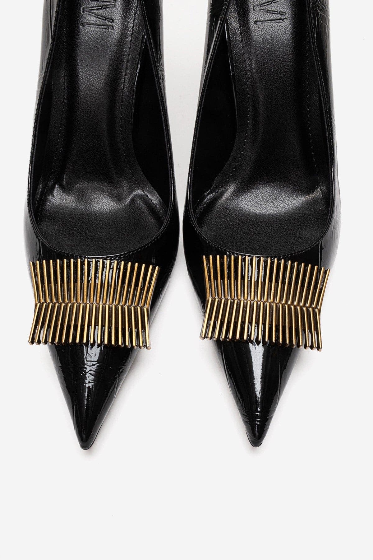 Prologue Shoes Dexen Stiletto Pump, Alternate, color, Black Print