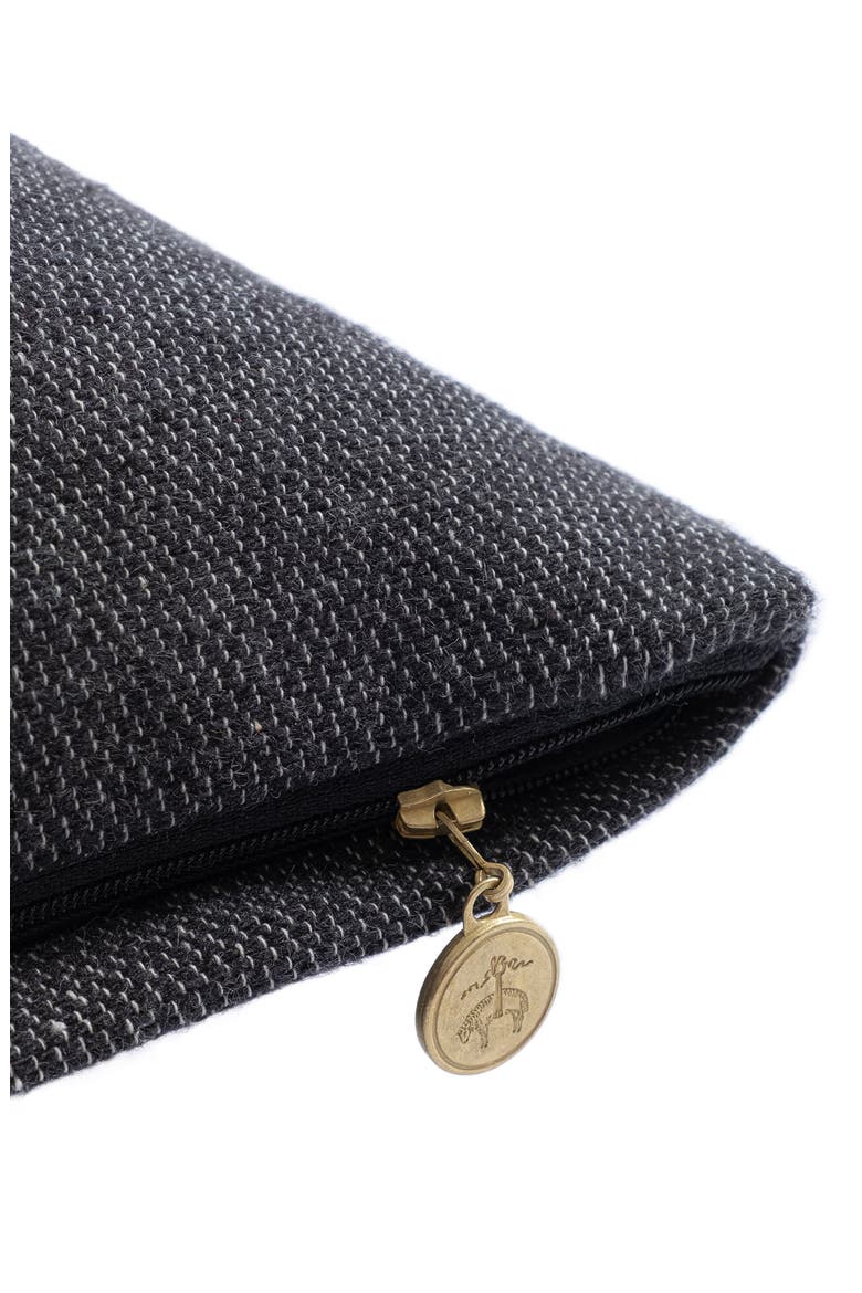 BB Monogram Decorative Lumbar Throw Pillow, Alternate, color, BLACK