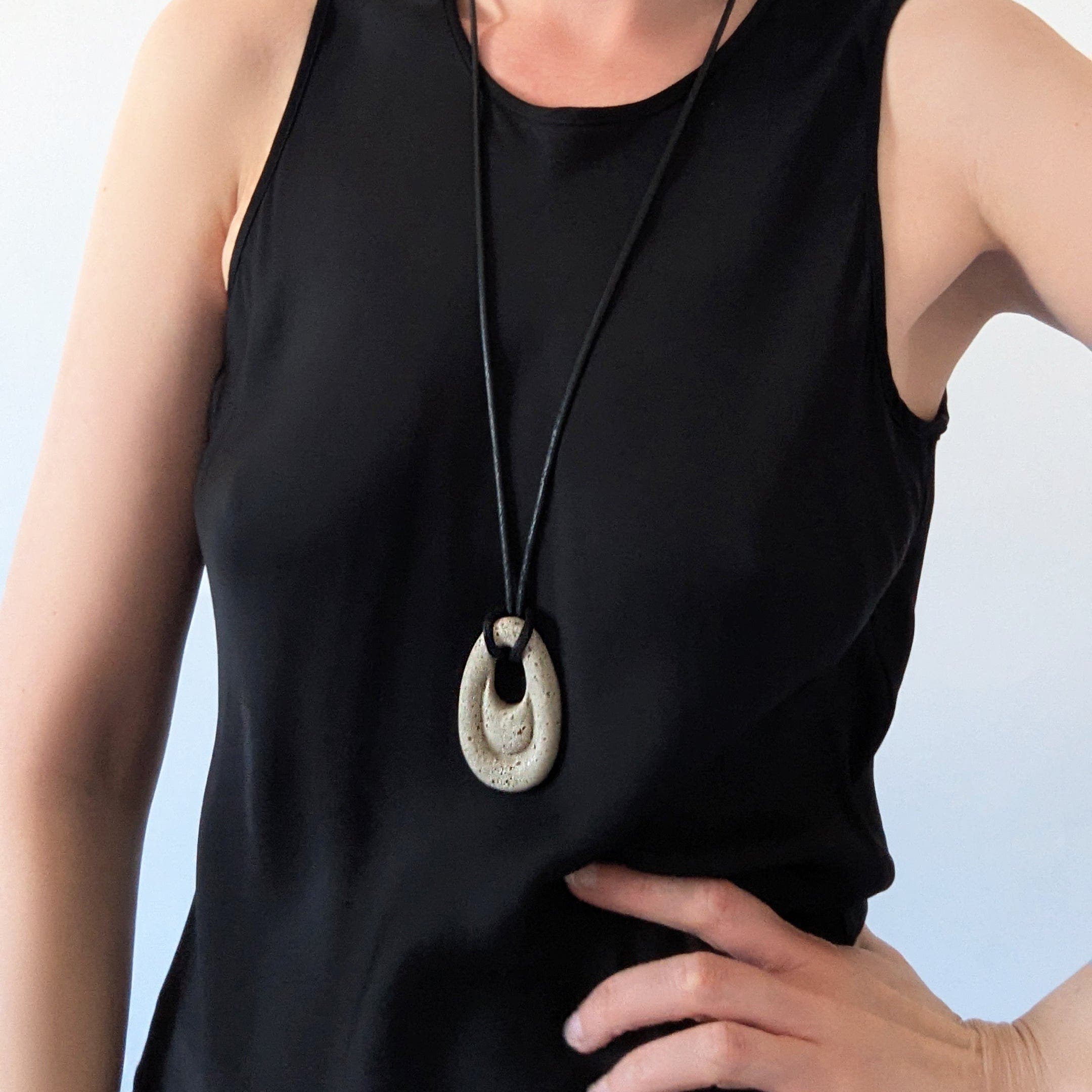 Pretti.Cool Ripple Concrete Necklace | Nordstrom