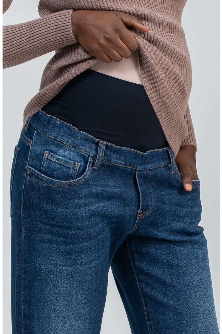 Relaxed Fit Maternity Jeans, Alternate, color, BLUE DUBLIN