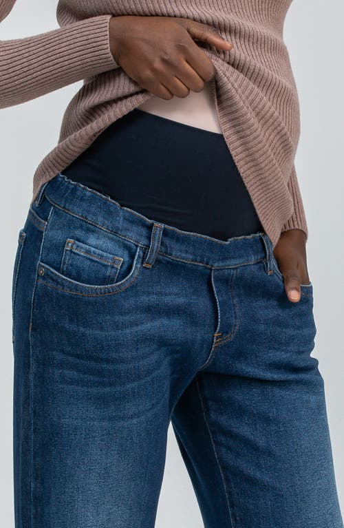 Pietro Brunelli Maternity Relaxed Fit Maternity Jeans In Blue