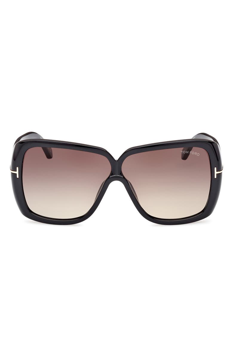 TOM FORD 61mm Gradient Butterfly Sunglasses, Main, color, 