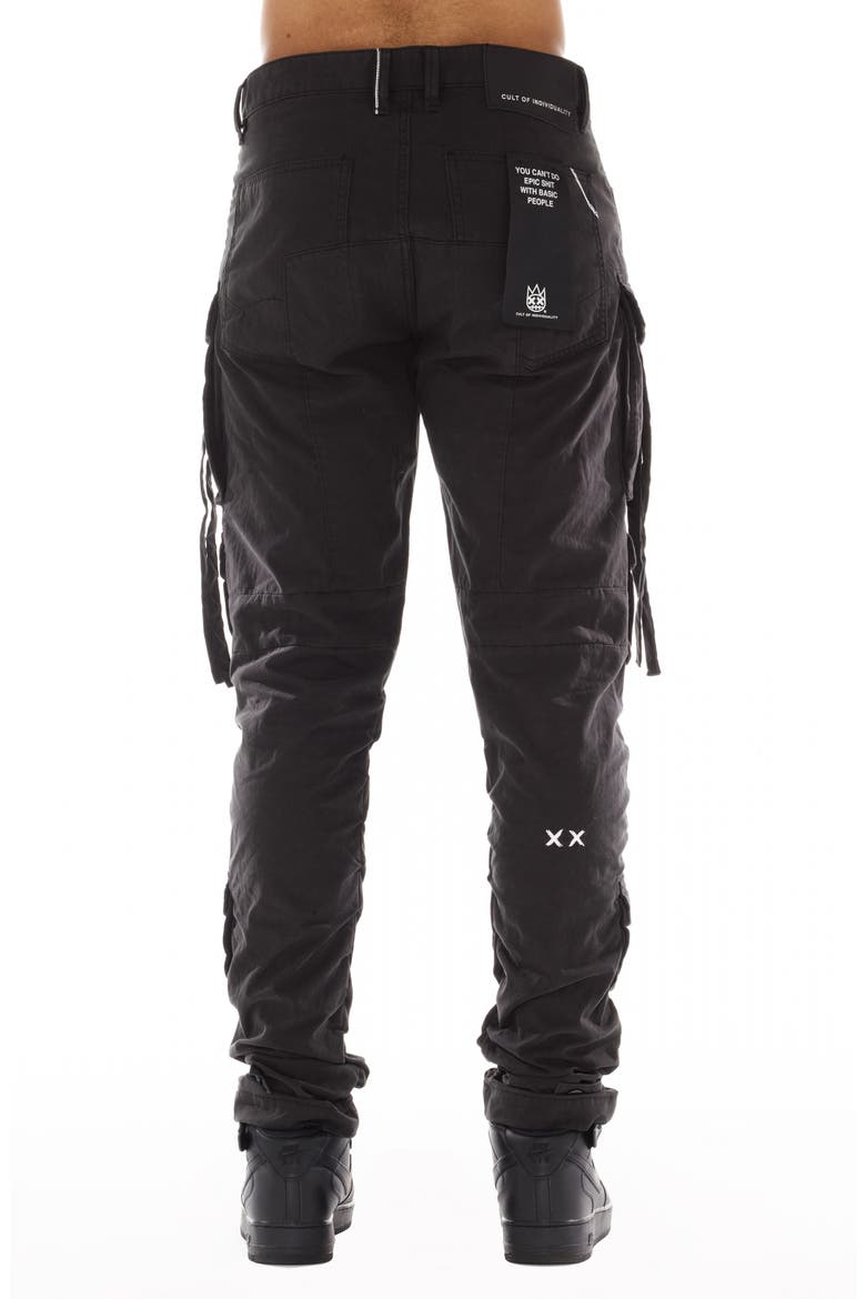 Rocker Slim Straight Leg Cargo Pants, Alternate, color, VINTAGE BLACK