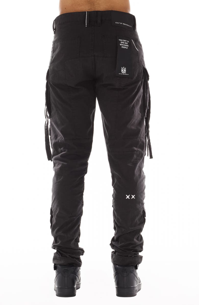 Cult of Individuality Rocker Slim Straight Leg Cargo Pants, Alternate, color, Vintage Black