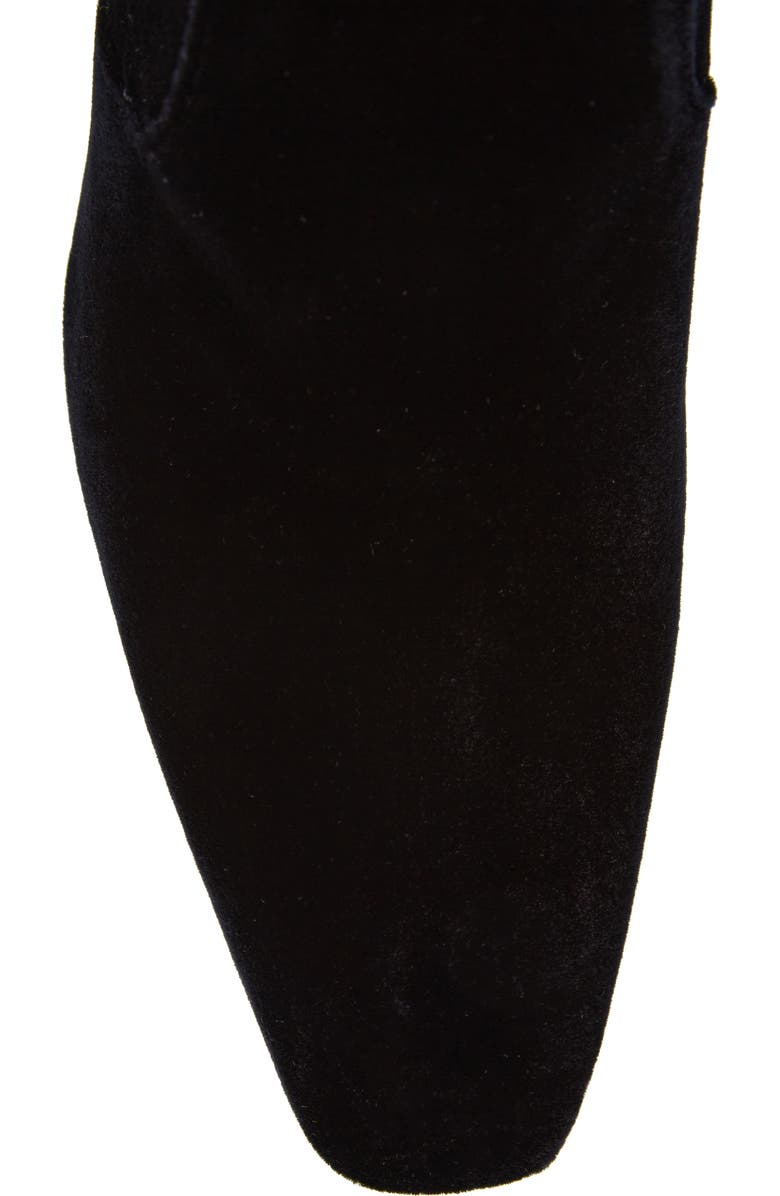 Saint Laurent Auteuil Over the Knee Stretch Velvet Boot, Alternate, color,