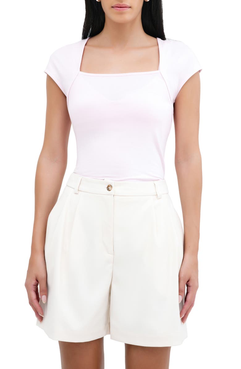 Marcella Kiana Square Neck Top, Main, color, Mauve