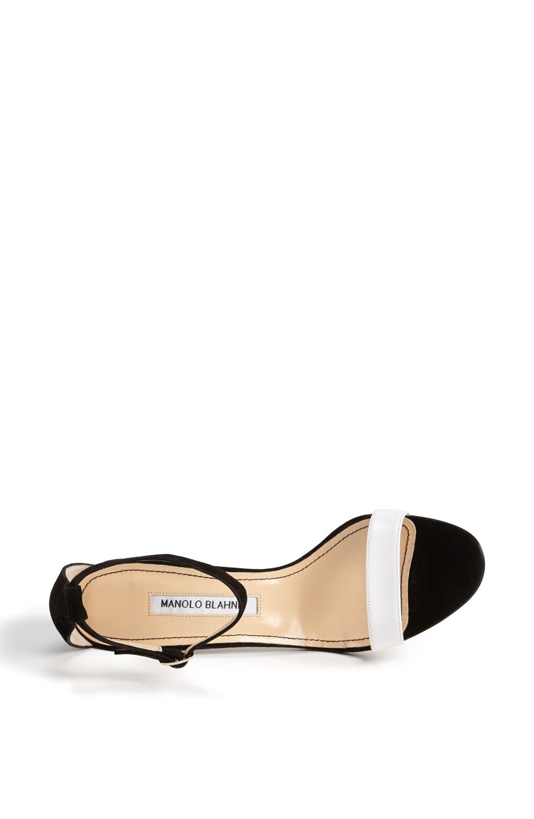 'Chaos' Bicolor Sandal, Alternate, color, BLACK